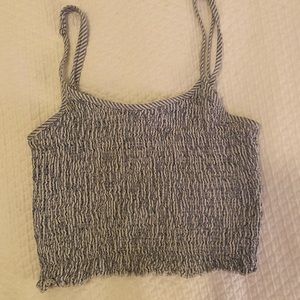 scrunched blue crop top brandy Melville🌊